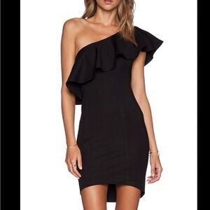 Elegant Black One-Shoulder Dress cupcakes, and cashmere